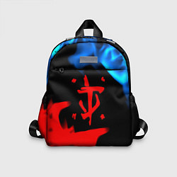 Детский рюкзак Doom logo битва огней, цвет: 3D-принт