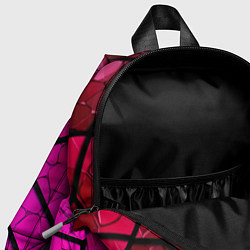 Детский рюкзак Крупный фиолетовый витраж, цвет: 3D-принт — фото 2