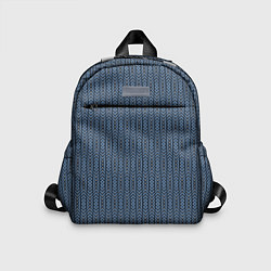 Детский рюкзак Серо-синий текстурированные полосы, цвет: 3D-принт