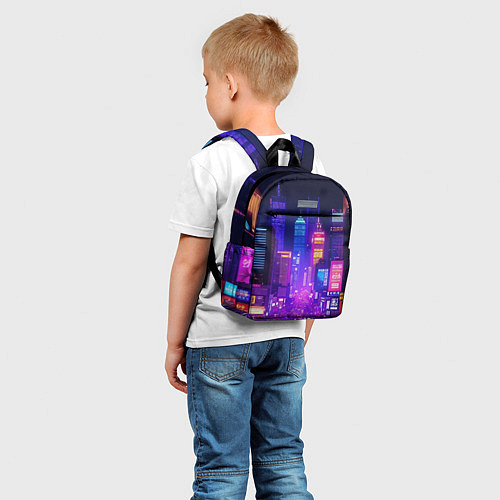 Детский рюкзак Город ночью / 3D-принт – фото 5