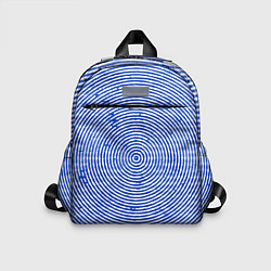Детский рюкзак Круг гипнотический синий