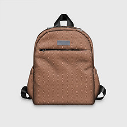 Детский рюкзак Светло-коричневый текстурированный волнистый
