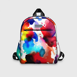 Детский рюкзак Абстрактная акварельная композиция, цвет: 3D-принт