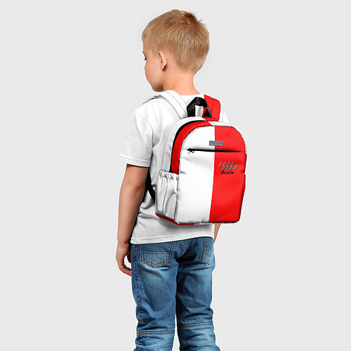 Детский рюкзак AUDI logo полосы / 3D-принт – фото 5