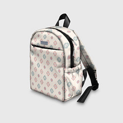 Детский рюкзак Винтажный орнамент на светлом фоне, цвет: 3D-принт — фото 2