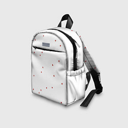 Детский рюкзак Эстетичные красные сердечки, цвет: 3D-принт — фото 2