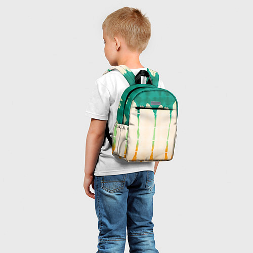 Детский рюкзак Abstract color stripes / 3D-принт – фото 5
