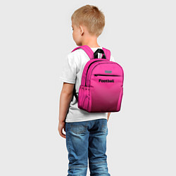 Детский рюкзак Бордовый градиентный фон, цвет: 3D-принт — фото 2