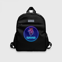 Детский рюкзак Saab logo neon, цвет: 3D-принт