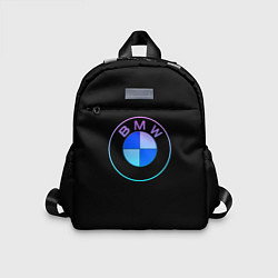 Детский рюкзак BMW neon logo, цвет: 3D-принт