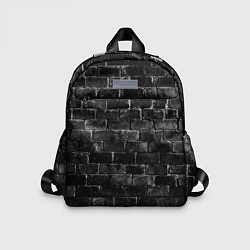 Детский рюкзак Текстура темного кирпича, цвет: 3D-принт