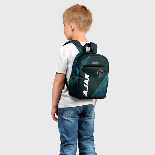 Детский рюкзак Ajax glitch blue / 3D-принт – фото 5