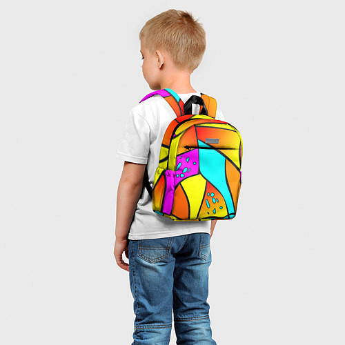 Детский рюкзак Яркая абстракция / 3D-принт – фото 5