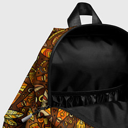 Детский рюкзак Африканские маски - паттерн, цвет: 3D-принт — фото 2
