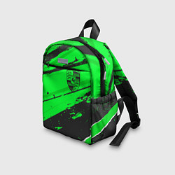 Детский рюкзак Porsche sport green, цвет: 3D-принт — фото 2
