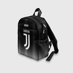 Детский рюкзак Ювентус серый градиент, цвет: 3D-принт — фото 2