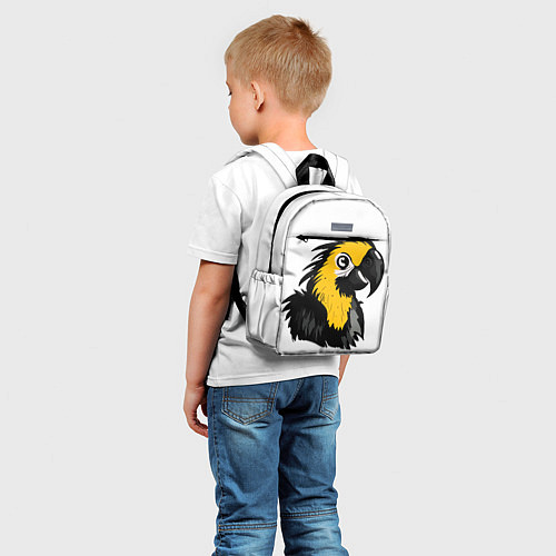 Детский рюкзак Желтый попугай / 3D-принт – фото 5