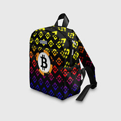Детский рюкзак Bitcoin binance, цвет: 3D-принт — фото 2