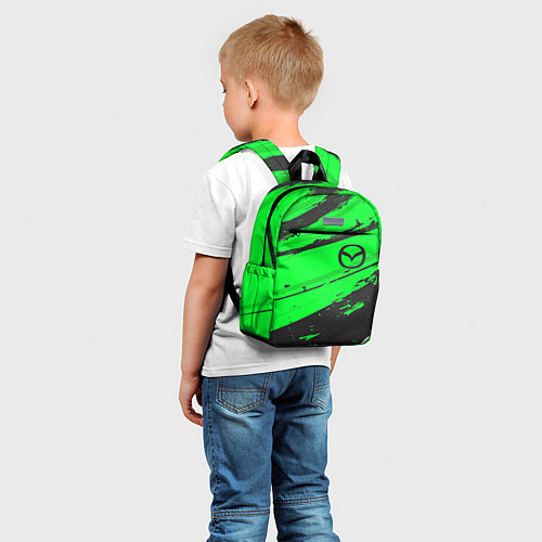 Детский рюкзак Mazda sport green / 3D-принт – фото 5