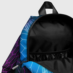 Детский рюкзак Lexus neon hexagon, цвет: 3D-принт — фото 2