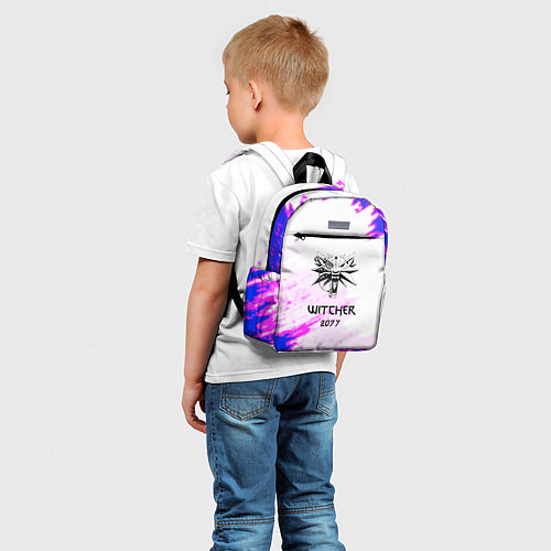 Детский рюкзак The Witcher colors neon / 3D-принт – фото 5