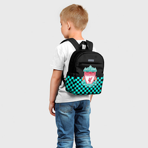 Детский рюкзак Liverpool fc sport клетка / 3D-принт – фото 5