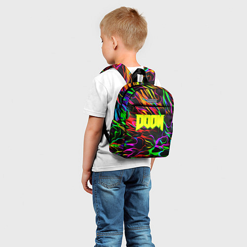 Детский рюкзак Doom optical colors / 3D-принт – фото 5