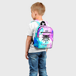 Детский рюкзак Ведьмак неоновый дым, цвет: 3D-принт — фото 2
