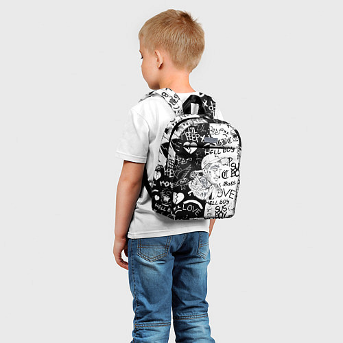 Детский рюкзак Lii Peep pattern rap / 3D-принт – фото 5