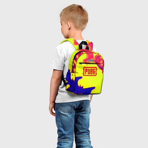 Детский рюкзак PUBG neon flame / 3D-принт – фото 5