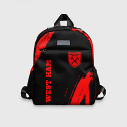Детский рюкзак West Ham - red gradient вертикально, цвет: 3D-принт