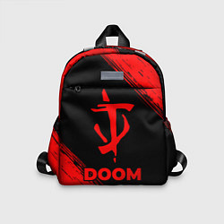 Детский рюкзак Doom - red gradient, цвет: 3D-принт