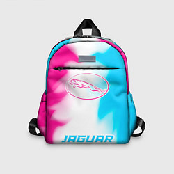 Детский рюкзак Jaguar neon gradient style по-центру, цвет: 3D-принт