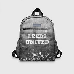 Детский рюкзак Leeds United - grey gradient посередине, цвет: 3D-принт