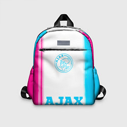 Детский рюкзак Ajax neon gradient style по-центру, цвет: 3D-принт