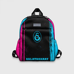 Детский рюкзак Galatasaray - neon gradient по-центру, цвет: 3D-принт