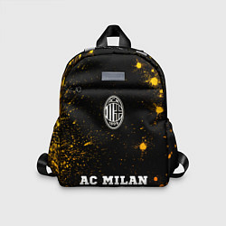 Детский рюкзак AC Milan - gold gradient по-центру, цвет: 3D-принт