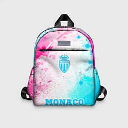 Детский рюкзак Monaco neon gradient style по-центру, цвет: 3D-принт