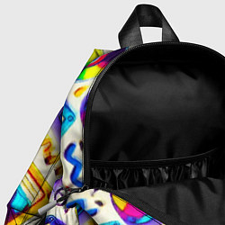 Детский рюкзак Магия микстейпов: Цветная ностальгия, цвет: 3D-принт — фото 2