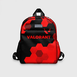 Детский рюкзак Valorant - red gradient посередине, цвет: 3D-принт