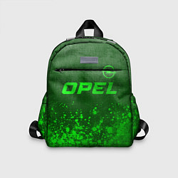 Детский рюкзак Opel - green gradient посередине, цвет: 3D-принт