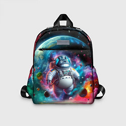 Детский рюкзак Astronaut Totoro in neon space - ai art fantasy