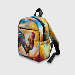 Детский рюкзак Петух на ярком фоне, цвет: 3D-принт — фото 2