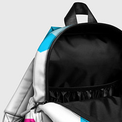 Детский рюкзак Stumble Guys neon gradient style по-центру, цвет: 3D-принт — фото 2