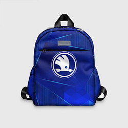 Детский рюкзак Skoda blue poly, цвет: 3D-принт