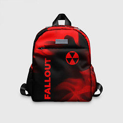 Детский рюкзак Fallout - red gradient вертикально, цвет: 3D-принт