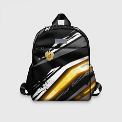 Детский рюкзак Герб России - Жёлтое свечение, цвет: 3D-принт