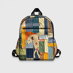 Детский рюкзак Пэчворк с собакой