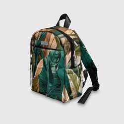 Детский рюкзак Крупные листья в тропиках, цвет: 3D-принт — фото 2