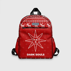 Детский рюкзак Новогодний Dark Souls с оленями, цвет: 3D-принт